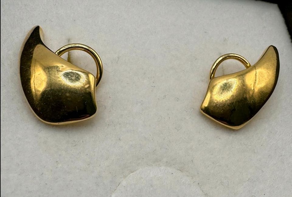 Vintage Ohrringe in 18ct/750er Gelbgold in Nürnberg (Mittelfr)