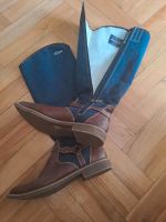 Warme Stiefel Schuhe von Oliver gr 42 Farbe braun/ dunkel blau Nordrhein-Westfalen - Lienen Vorschau