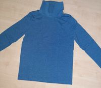 Langarm-Shirt Rollkragen, jeansblau, Größe 134/140 Baden-Württemberg - Neulingen Vorschau