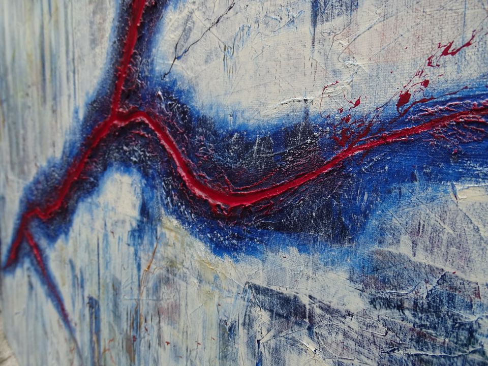 Kunstwerk Abstrakte Gemälde leinwandbild von Handgemalt abstract in Castrop-Rauxel