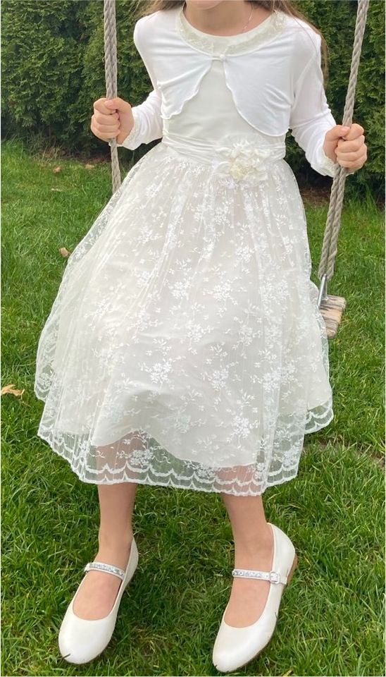 Monny Kommunionkleid Kleid mit passendem Bolero neuwertig in Ostrach