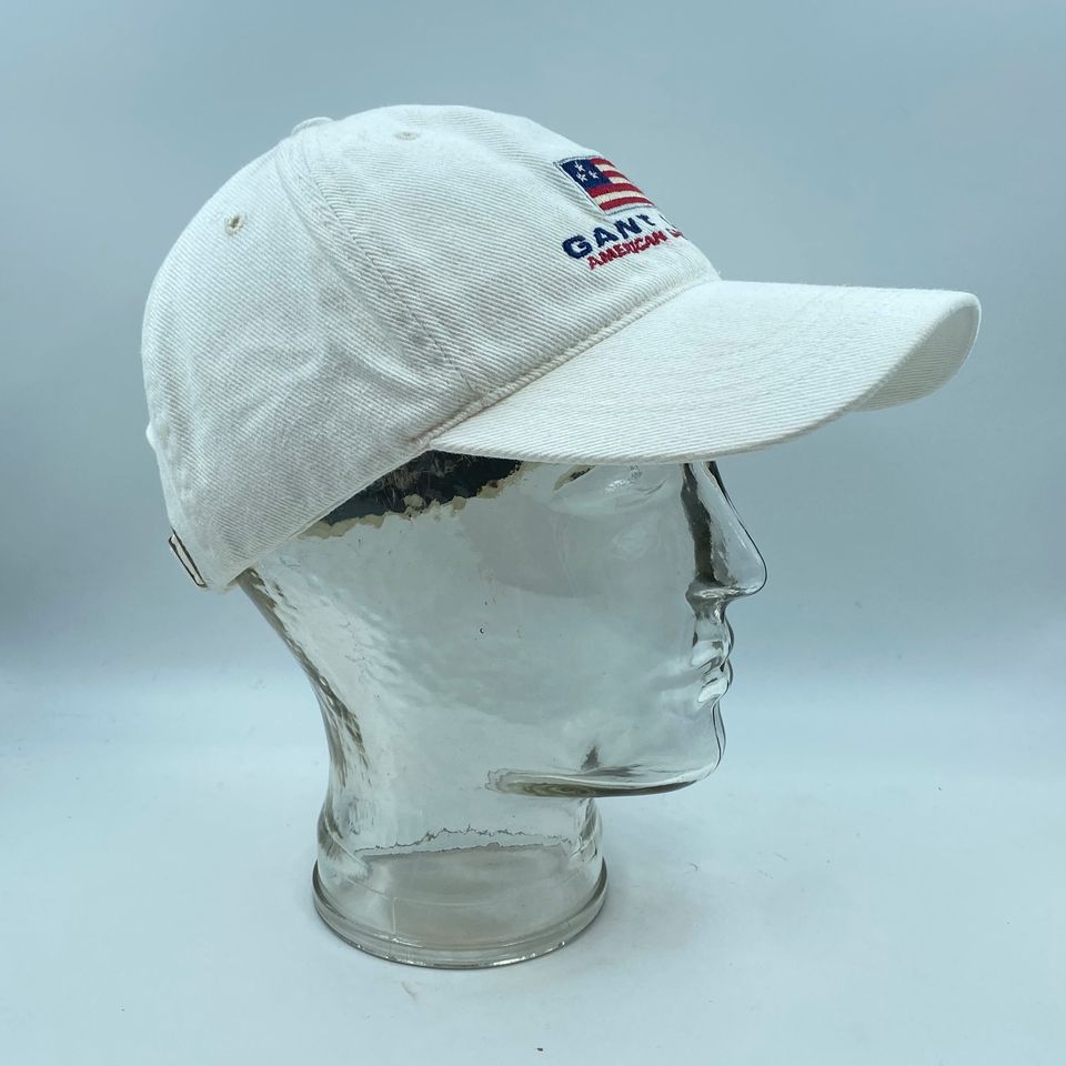 Vintage Gant USA Cap Kappe Weiß 90er 90s y2k Retro in Gronau (Westfalen)