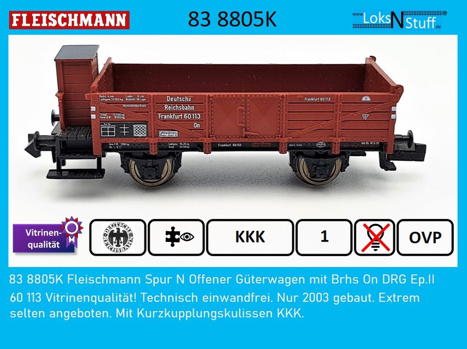 8325 Fleischmann Spur N Bierwagen Ichqrs NS Ep.III Heineken Bier in Eschwege