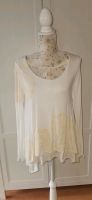 Desigual Shirt langarm Gr. M Lagenlook beige Applikation Sachsen-Anhalt - Muldestausee Vorschau