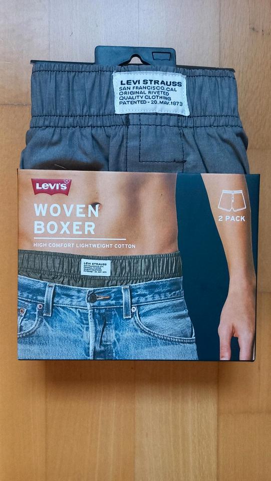2er Pack Levi's Herren Boxershorts Woven Boxer Gr. S Neu OVP in Erftstadt
