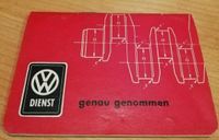 Reparaturheft VW Dienst genau genommen Januar 1959 Baden-Württemberg - Baltmannsweiler Vorschau
