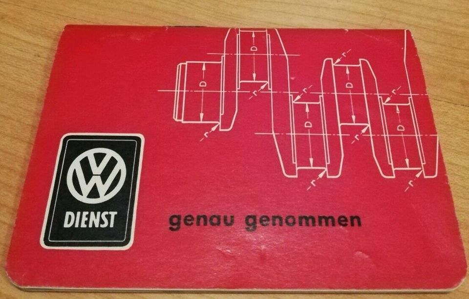 Reparaturheft VW Dienst genau genommen Januar 1959 in Baltmannsweiler