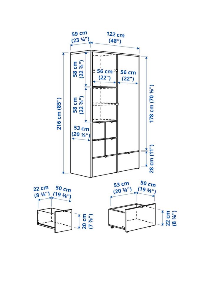 IKEA Kleiderschrank VISTHUS in Braunschweig