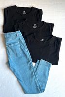 H&M 3 Langarmshirts Gr 146/152 Shirts & Skinny Jeans Gr 152 blau Wandsbek - Hamburg Volksdorf Vorschau