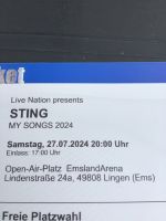 Sting Konzert Lingen 27.07.2024, 2 Karten Nordrhein-Westfalen - Bünde Vorschau