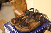 Birkenstock Kairo schwarz Leder in Gr. 36 Rheinland-Pfalz - Hackenheim Vorschau