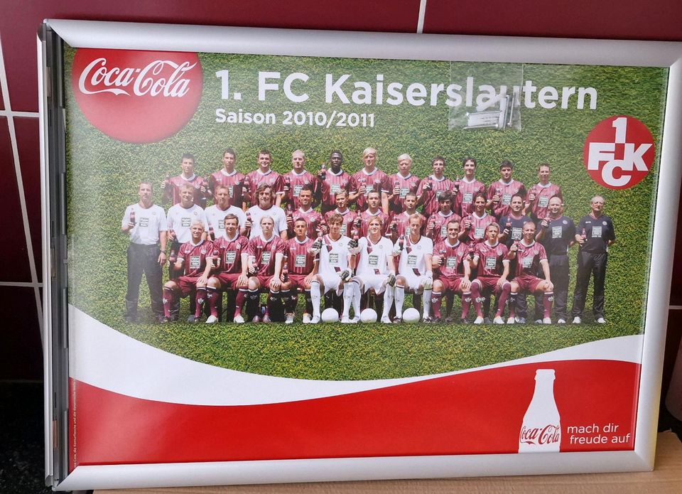 1.FC Kaiserslautern Poster A3 im Alu Klapprahmen in Edingen-Neckarhausen