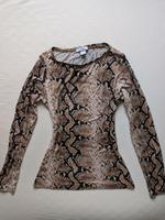 Langarmshirt Schlangenprint Amisu Y2K New Yorker 2000er Gr. M Hessen - Michelstadt Vorschau