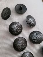 Metallknöpfe Wappen 10 St.,schwarz antik, 10 Stück Nordrhein-Westfalen - Frechen Vorschau