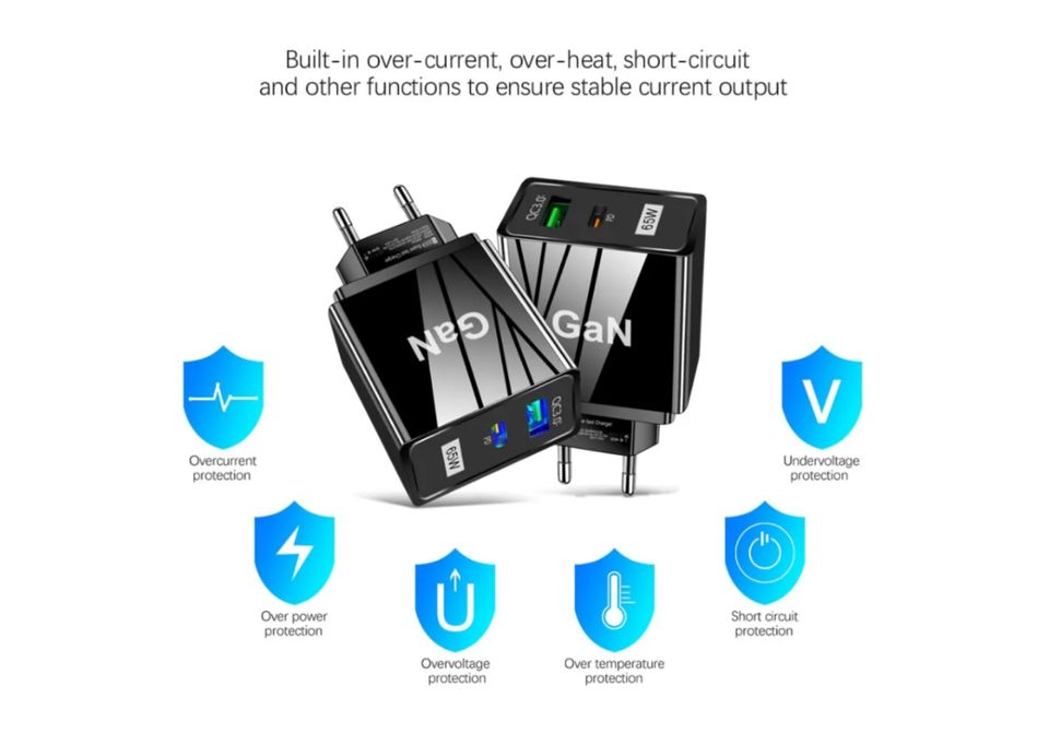 Schnellladestecker 65W Gan zur Ultra schnellen Aufladung in Jüchen