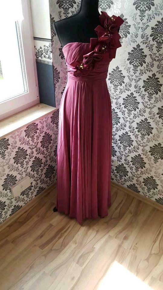 Abendkleid bodenlang Kleid One Shoulder in Castrop-Rauxel