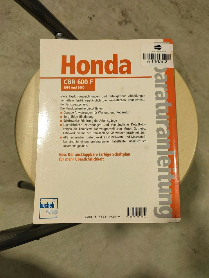 Reparaturanleitung Honda CBR 600F* Werkstattbuch*Bucheli Verlag in Wuppertal