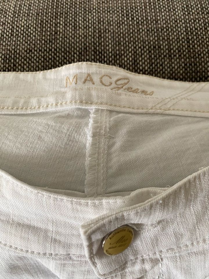 Mac Damen Jeans 7/8 weiß Gr 44 in Alsdorf
