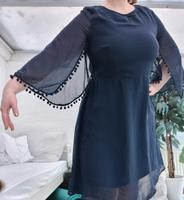 Luftiges Kleid mit traumhaften Chiffon Ärmeln Größe 44 navy blau Gröpelingen - Oslebshausen Vorschau