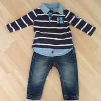 Jungen Baby Set Langarmshirt+Jeans Gr.74 Top Zustand! Bayern - Kaufbeuren Vorschau