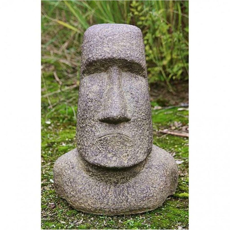 OSTERINSEL KOPF 40 cm MOAI FIGUR aus STEINGUSS NEU APL-Moai-040af in Essen