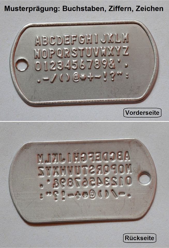 2x US Erkennungsmarke + Wunschprägung DogTag USA Army Hundemarke in  Sachsen-Anhalt - Magdeburg | eBay Kleinanzeigen ist jetzt Kleinanzeigen