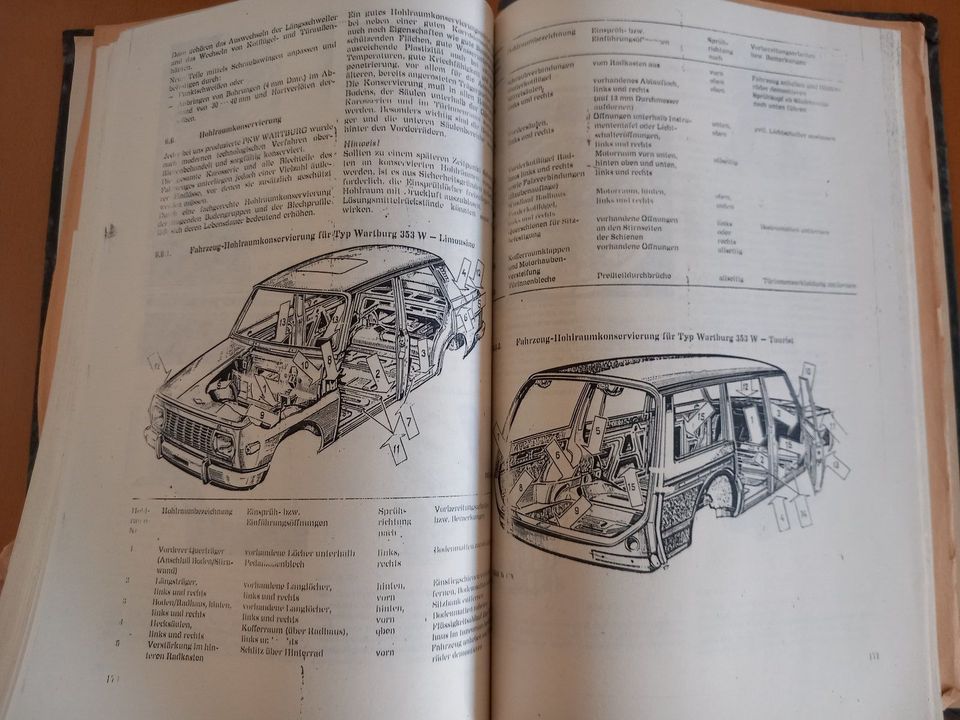 Reparaturhandbuch Wartburg 353W in Dresden