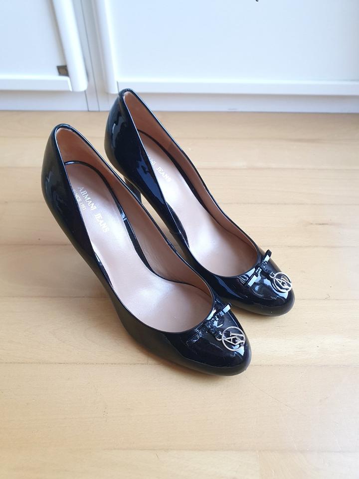 ARMANI JEANS – 38/39 – Pumps – schwarz – High Heel - Lackleder in Bremen