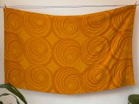 Vintage Vorhang groß retro Muster gelb orange 70er Kreise Stoff Nordrhein-Westfalen - Essen-West Vorschau