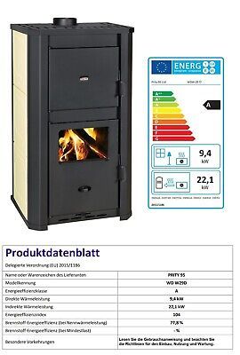 Wasserführender Kaminofen PRITY WD W29 D, creme - 31,5 kW in Bernsdorf