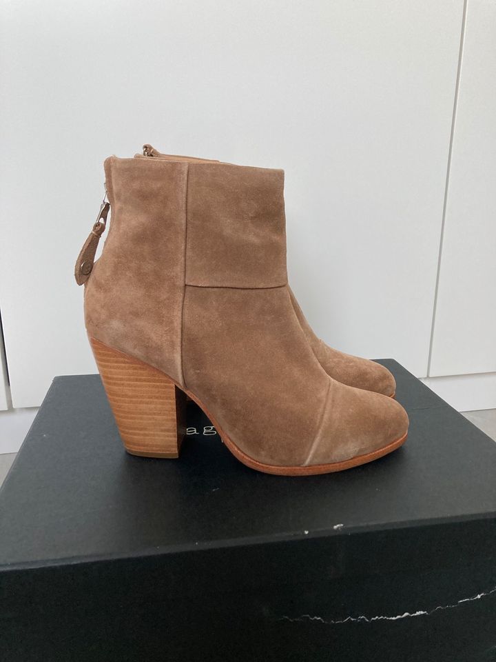 Rag & Bone Classic Newbury Gr.39 camel suede neu mit Karton in Montabaur