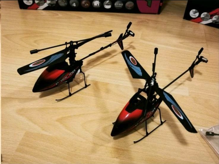 80€ 2x Rc Helikopter E-rix 100 Pro 2,4 GHz  heli in Gütersloh