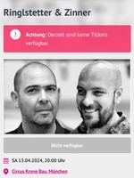 Tickets für Ringelstetter & Zinner in München Bayern - Ingolstadt Vorschau