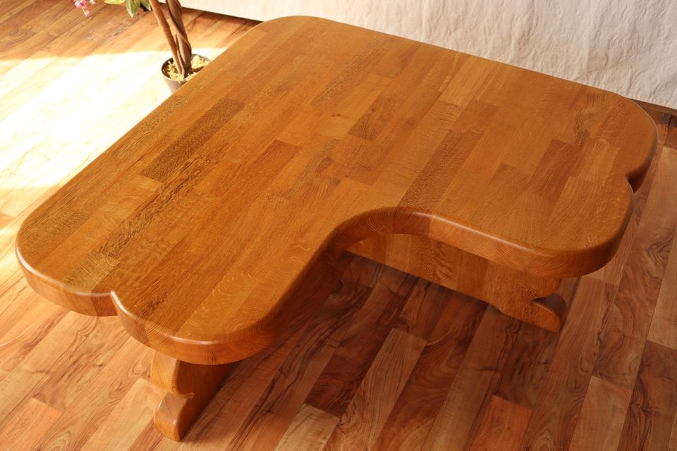 Nr. 740 Couchtisch Ecktisch Beistelltisch Tisch helle Eiche Holz in Wiesbaum