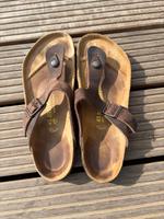Birkenstock Gizeh 43 normal Naturleder geölt braun Niedersachsen - Buchholz in der Nordheide Vorschau