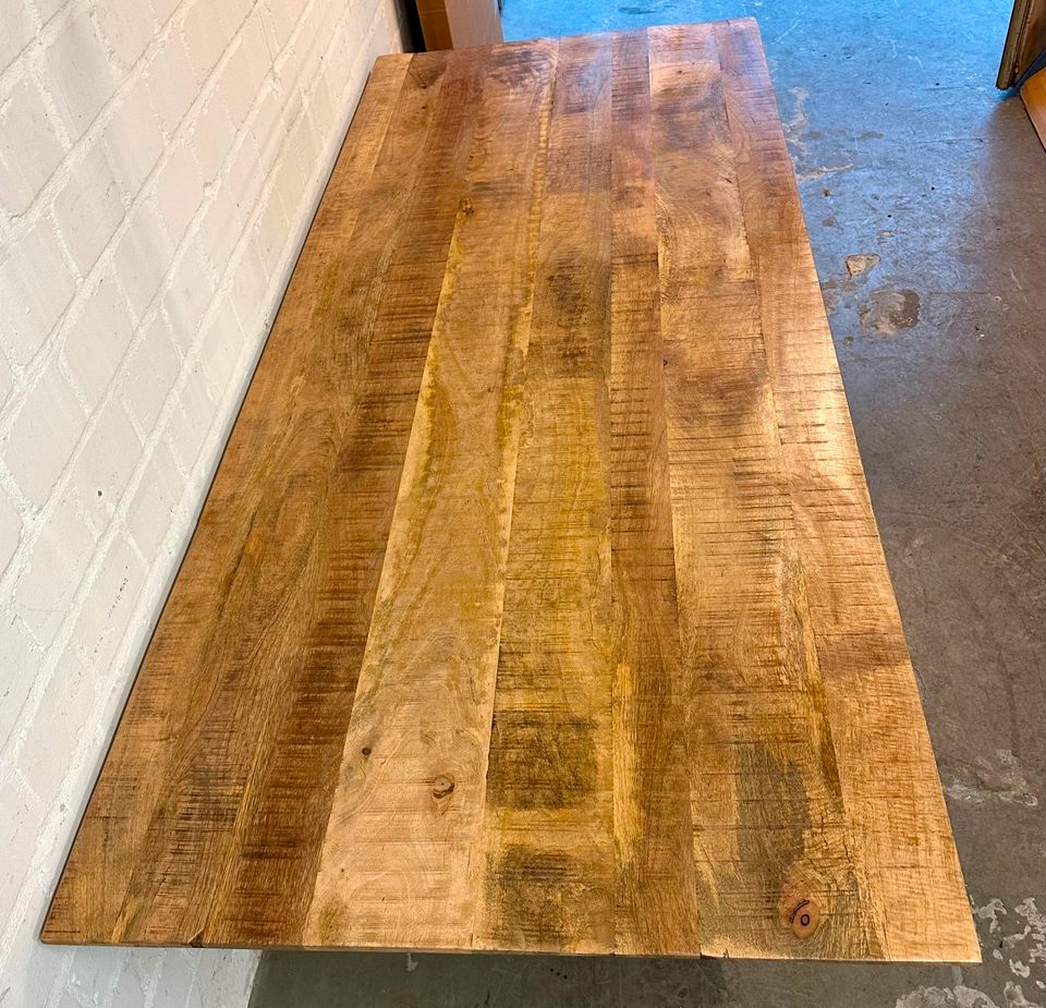 240 cm Esstisch Mangoholz NEU Gestell schwarz Mango Tisch Holz !! in Wermelskirchen