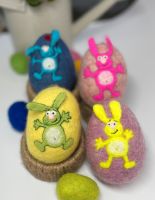 Osterei XL bunte Hasen Nadelfilz wolle Osterhase Deko Ostern Kreis Pinneberg - Schenefeld Vorschau