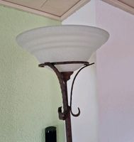 176cm Stehlampe in brauner antiker Rostoptik Fußtaster Leuchter Sachsen - Pockau Vorschau