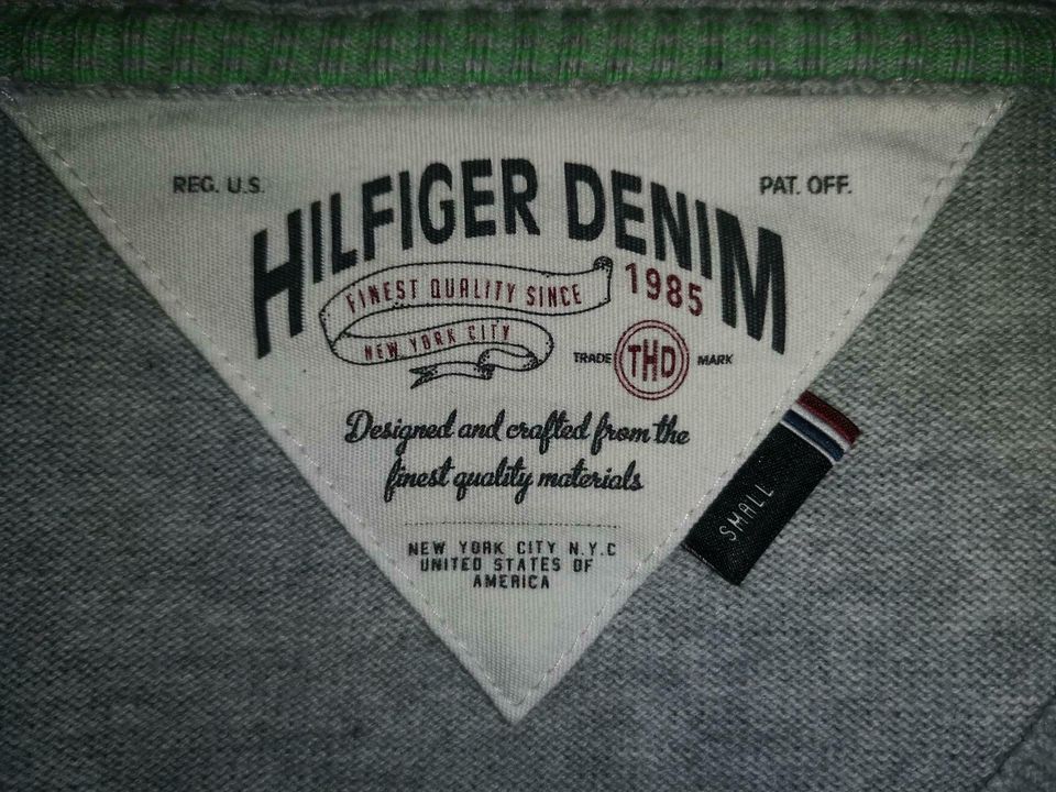 Pullover von Thommy Hilfiger Denim, Gr. S, grau in Scheinfeld