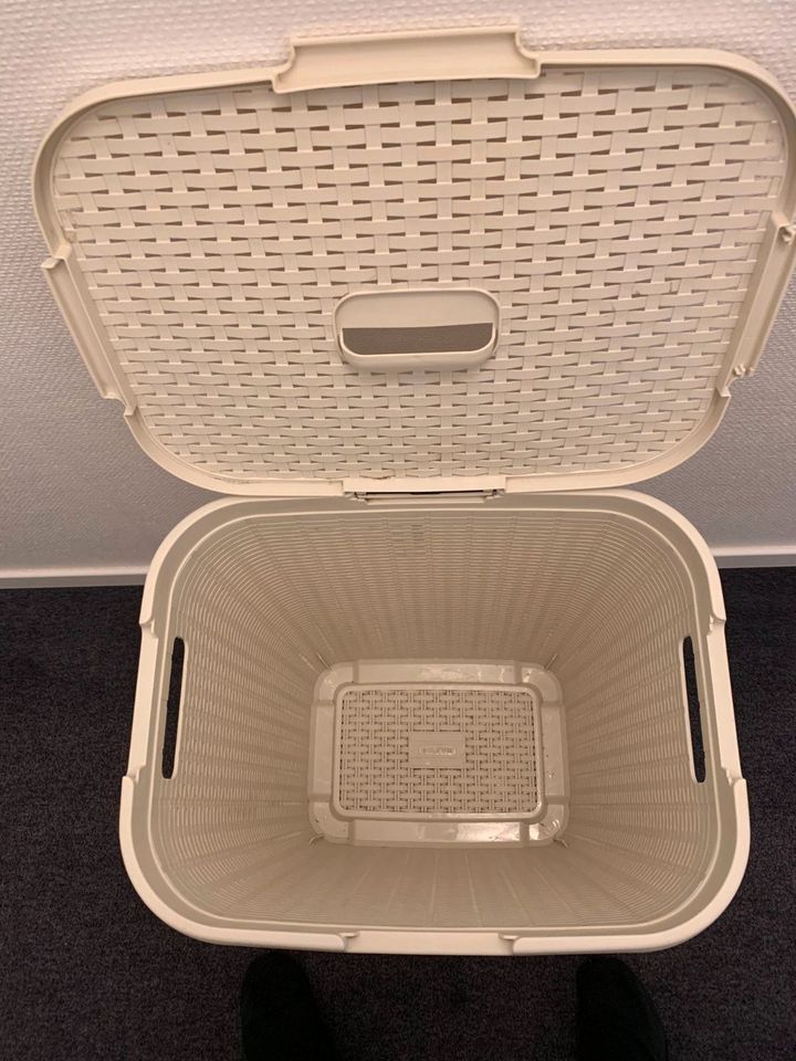 CURVER STYLE Wäschebox, 90 Liter – creme Rattanoptik in Hamburg