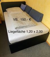 Bett mit Bettkasten + Matratze schwarz Hessen - Heusenstamm Vorschau