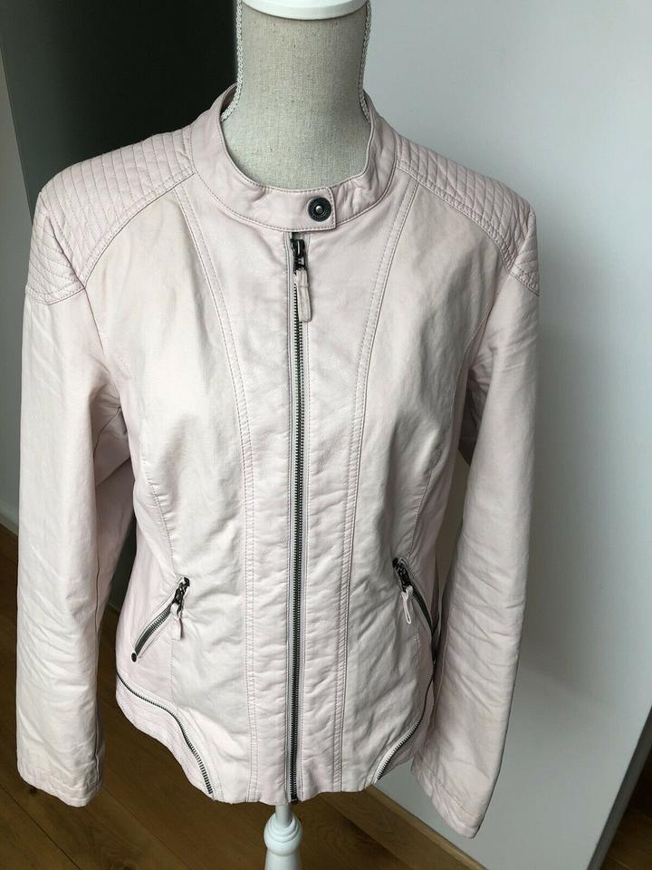 ❣️s Oliver Jacke im Bikerstil Teilleder in Größe 42 in Rheda-Wiedenbrück