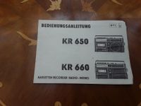 Bedienungsanleitung Kassettenrecorder KR650 KR660 Brandenburg - Hoppegarten Vorschau
