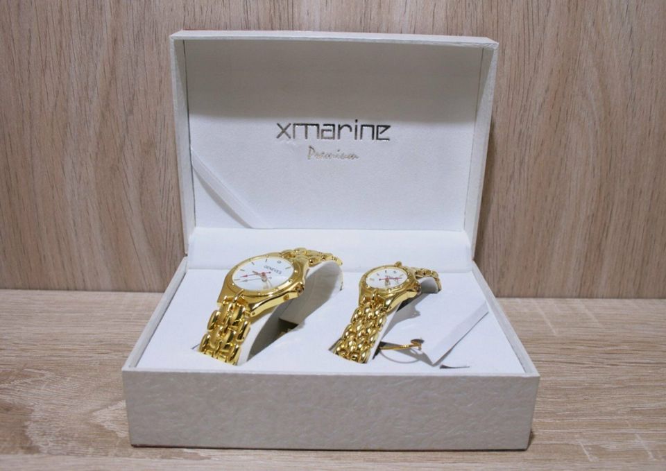 Xmarine Premium Geneves - Armbanduhr Set - Gold - 2x - Neuwertig in Berlin