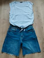 Schöne Jeans-Short mit Blusentop Nordrhein-Westfalen - Wesel Vorschau