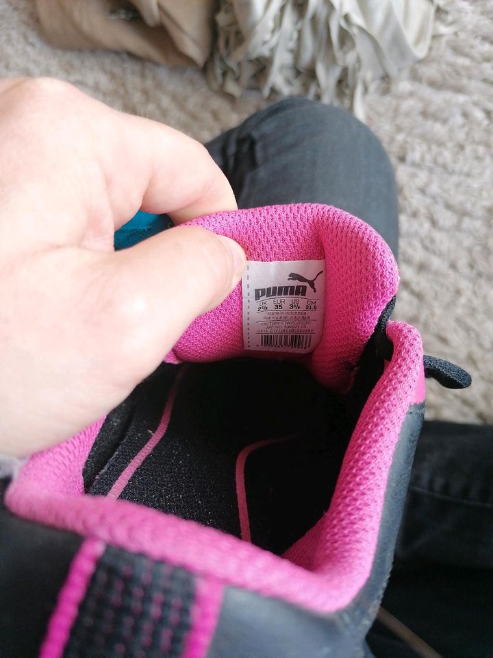 Puma Sneaker Größe 35 schwarz /pink in Bielefeld