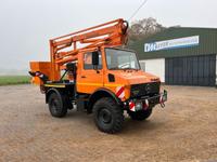 Mercedes-Benz Unimog 1200 4x4 Hübarbeitsbühne / Kübler Niedersachsen - Steyerberg Vorschau