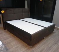 Boxspringbett Polsterbett mit Besttkasten inkl Topper Braun Samt Düsseldorf - Bilk Vorschau