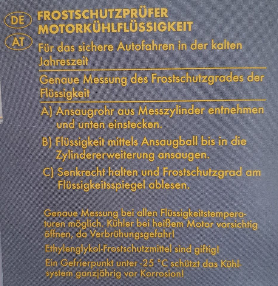 NEU: Frostschutzprüfer Motorkühlflüssigkeit in Altenburg