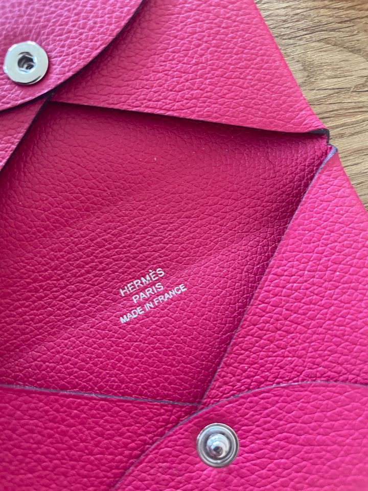 Orig. Hermès Calvi pink Cardholder Kartenetui Purse in München